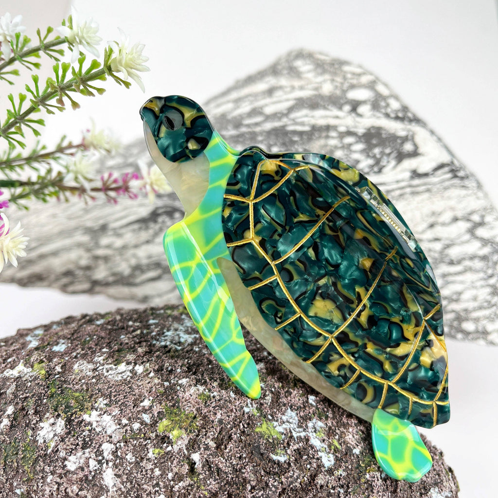 Ocean Turtle Hair Claw Clip