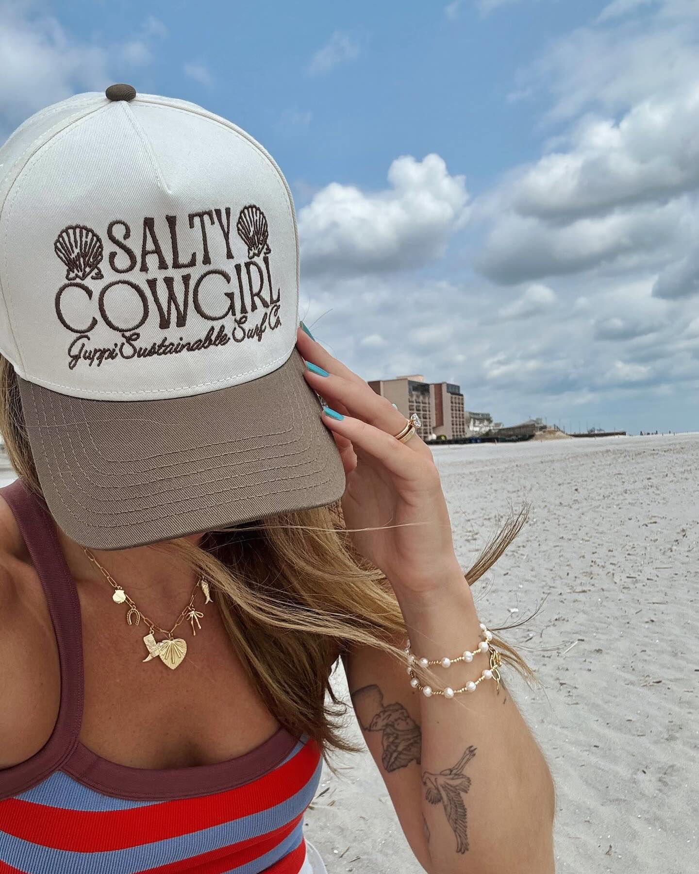 Salty Cowgirl Two Tone Hat