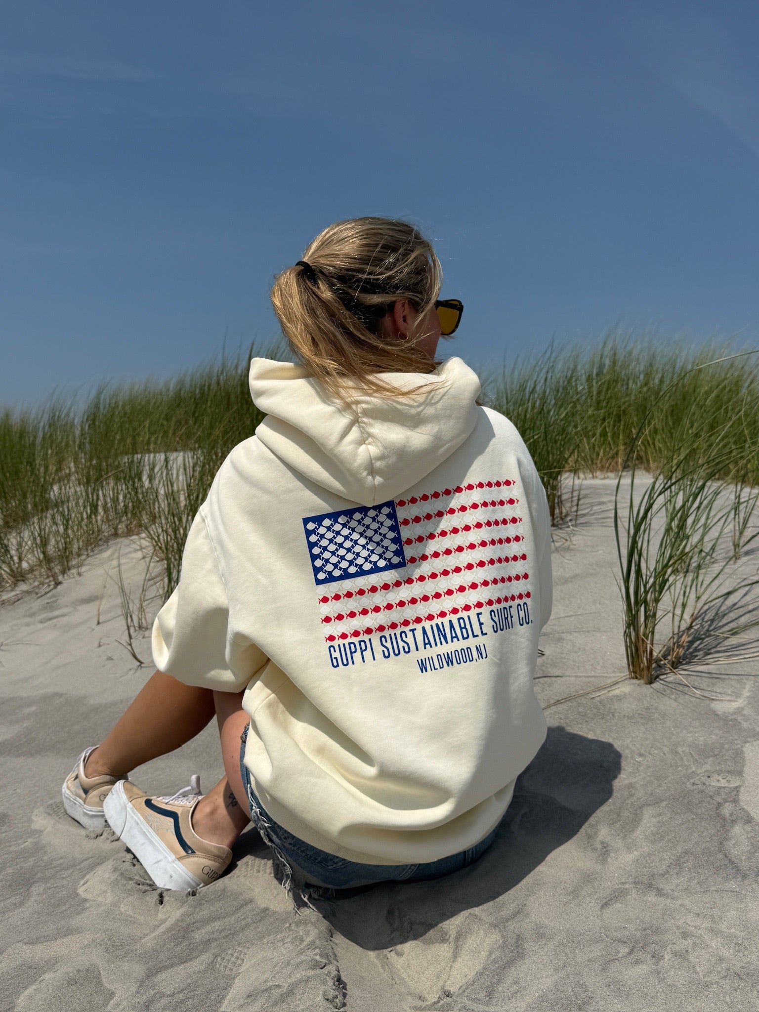 Red, White, & Guppi Hoodie