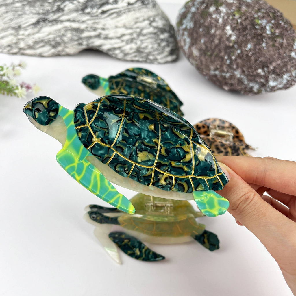 Ocean Turtle Hair Claw Clip