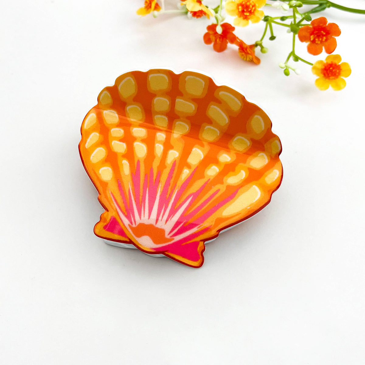 Seashell Hair Claw Clip