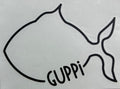 Classic Guppi Window Sticker image 0