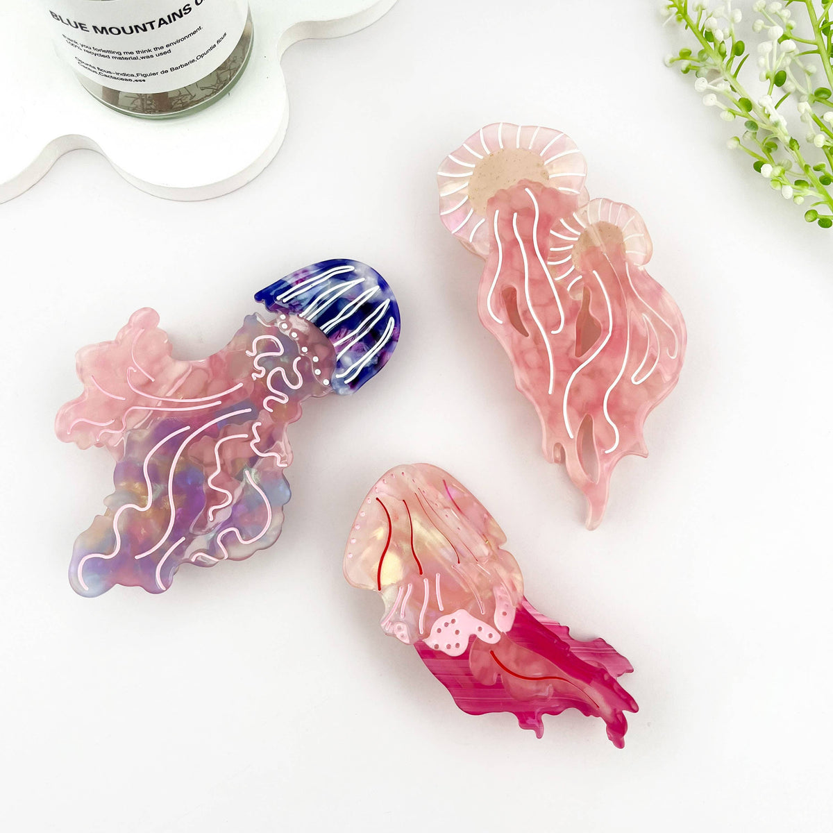 Jellyfish Hair Claw Clip