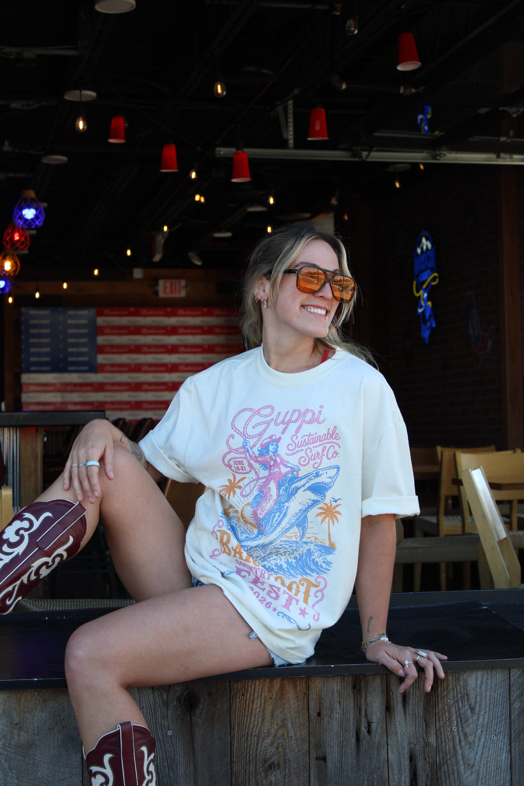 Guppi x BCMF Neon Rodeo Festival Tee