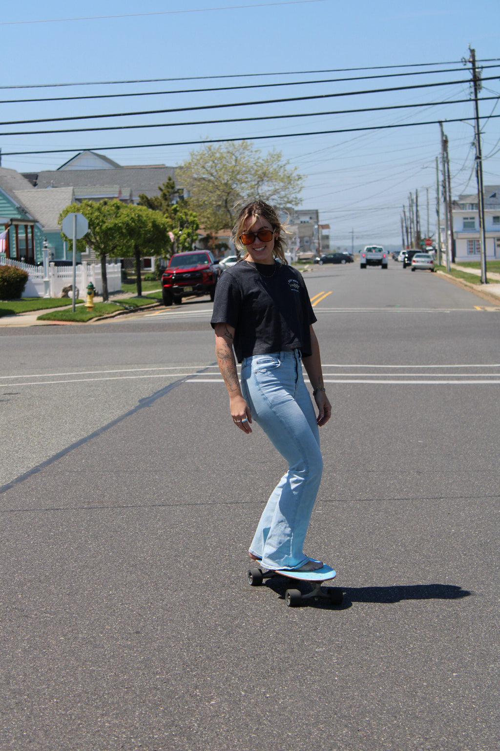 Stay Wild Stone Wash Crop