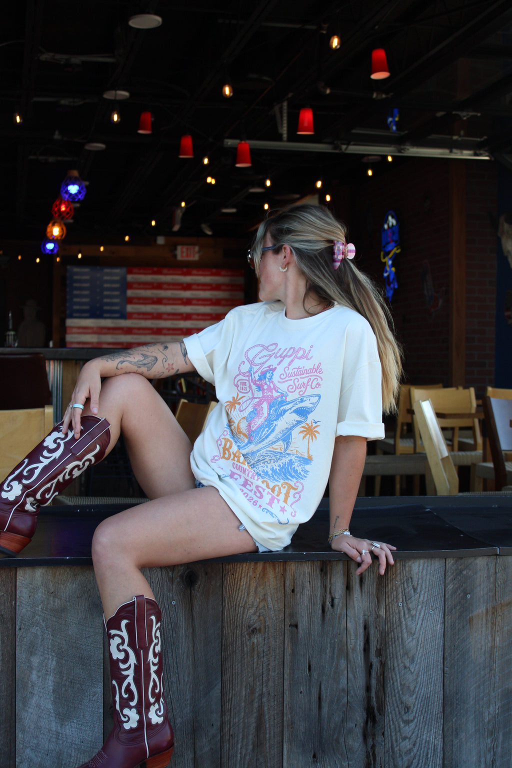 Guppi x BCMF Neon Rodeo Festival Tee