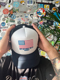 Red White & Guppi Trucker image 0