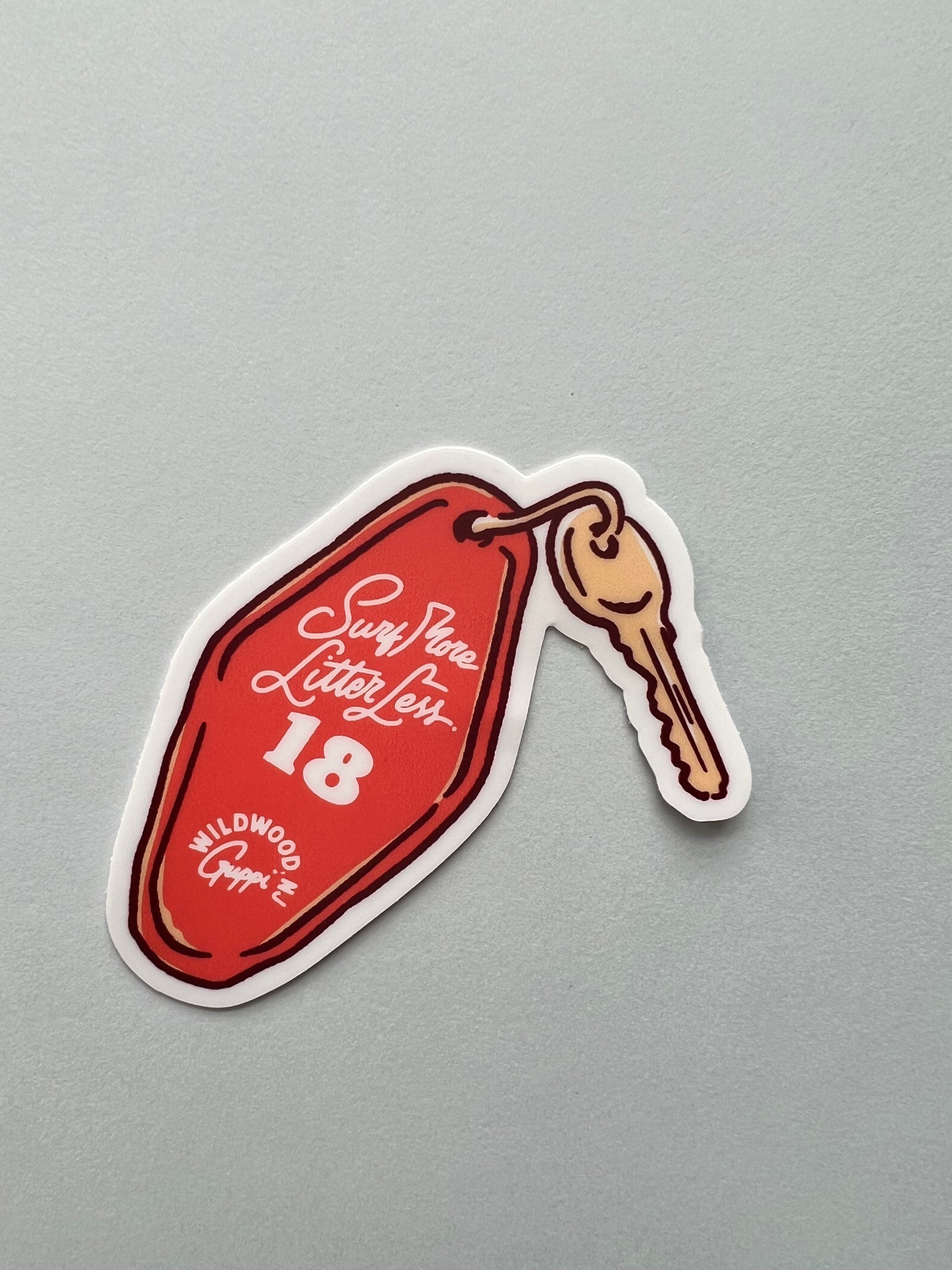 Motel Key Sticker image 0
